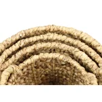LITTON LANE Round Water Hyacinth and Metal Storage Wicker Baskets, Set of 4 thumbnail 5