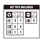 DEWALT MAXFIT 30-Piece Screwdriver Bit Set with Magnetic Sleeve for Impact Drivers thumbnail 11