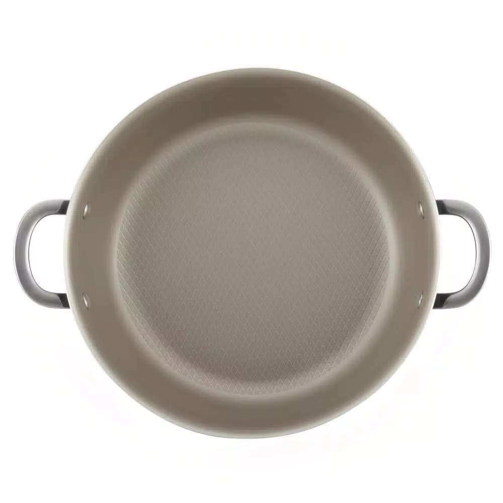 Ayesha Curry Ayesha Home Collection 7.5 Qt. Aluminum Nonstick Stock Pot with Glass Lid, Sienna Red