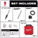 Milwaukee Hole Dozer 9-Piece Bi-Metal Hole Saw Set with AX Carbide Reciprocating Saw Blade thumbnail 2