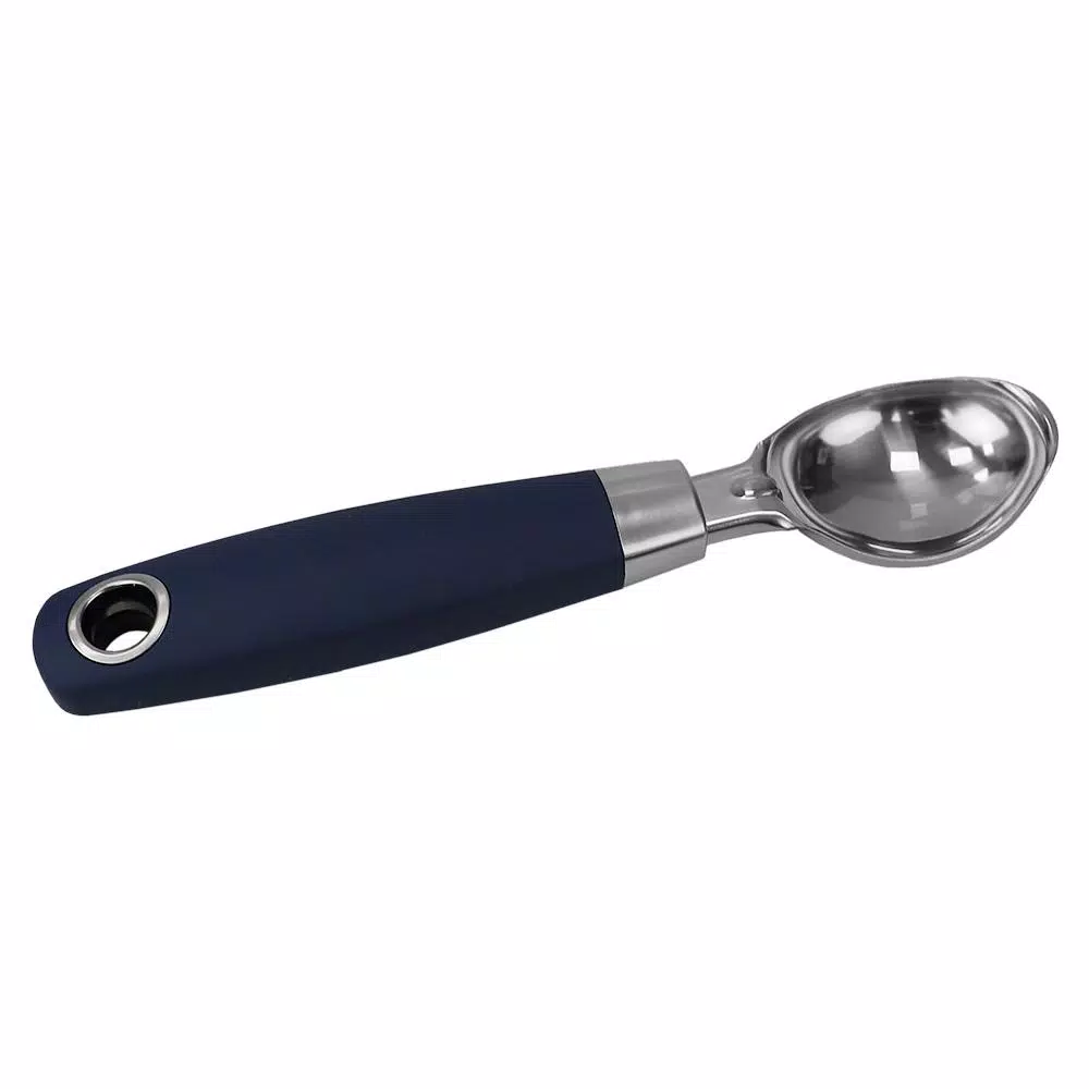 Unbranded Indigo Meridian Stainless Steel Ice Cream Scoop with Soft Grip Handle