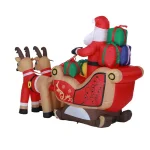 Luxen Home 7 ft. Santa and Sleigh Inflatable with LED Lights thumbnail 7