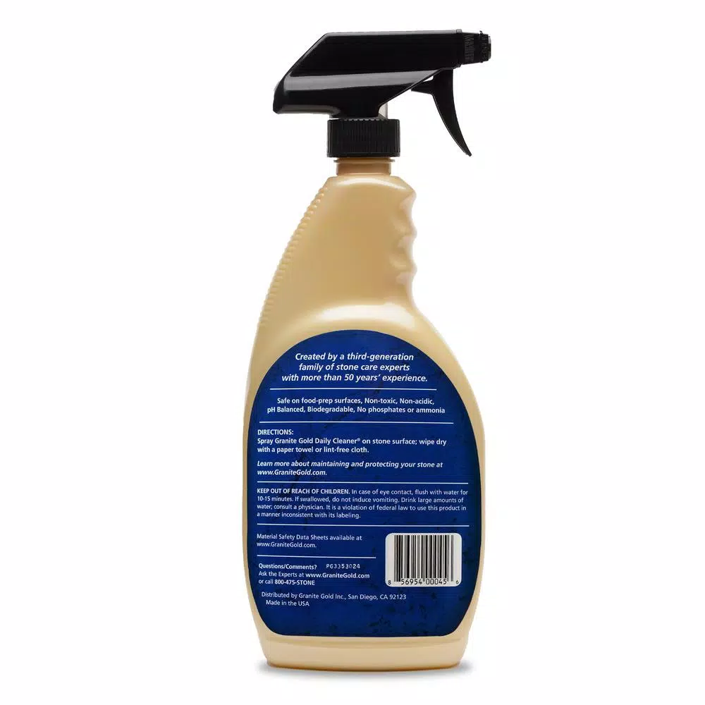 Granite Gold Natural Stone Daily Cleaner, Streak-Free Formula, 24 oz (3-Pack)
