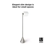 Umbra Pinnacle Freestanding Toilet Paper Holder, Brushed Nickel thumbnail 3