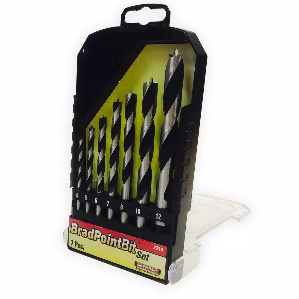 Milescraft 7-Piece Metric Brad Point Bit Set