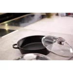 Berndes Vario Click 4 Qt. Induction Round Saute Casserole with Lid, Black thumbnail 3
