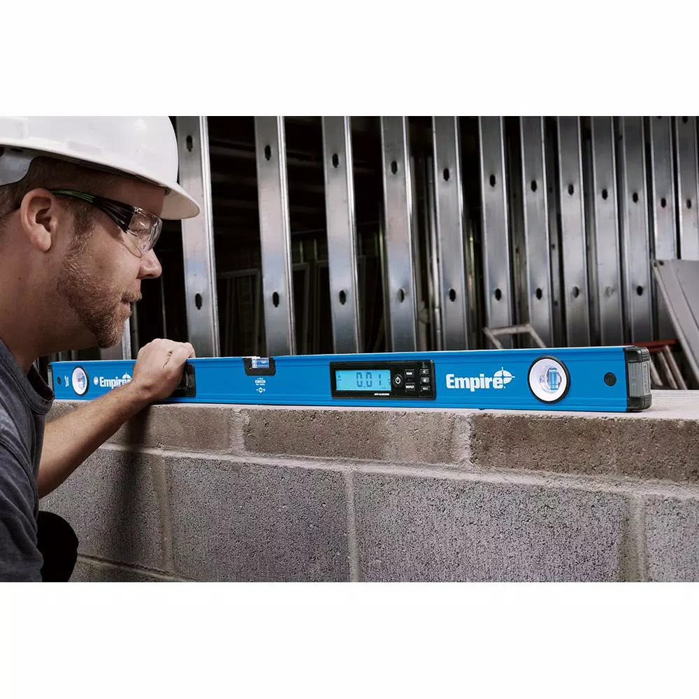 Empire True Blue 72 in. Digital Box Level Kit with 8 in. Magnetic Torpedo Level and 7 in. Rafter Square