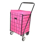 Easy Wheels Deluxe Jumbo Hooded Carrier Liner - Fuchsia thumbnail 1
