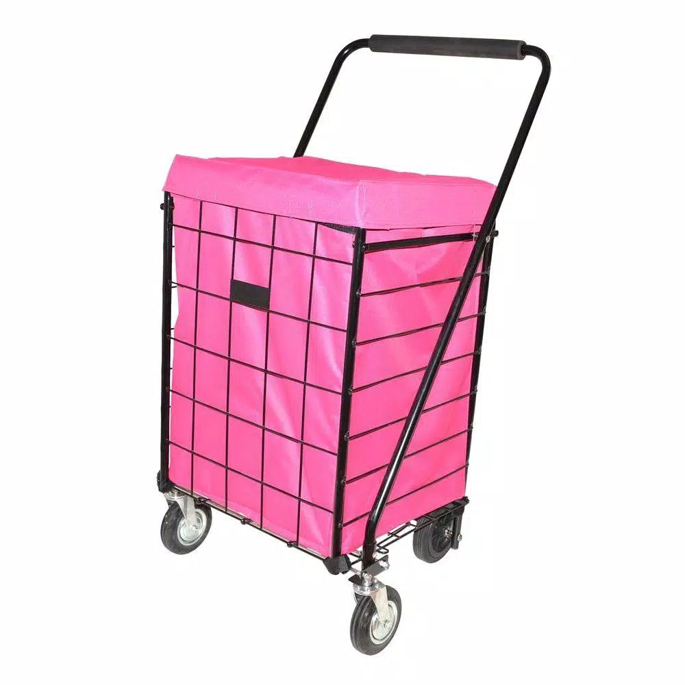 Easy Wheels Deluxe Jumbo Hooded Carrier Liner - Fuchsia