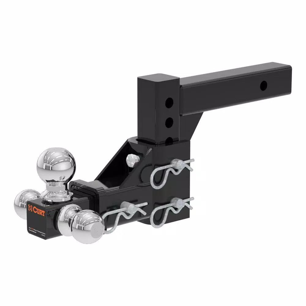 CURT Adjustable Tri-Ball Mount - 2" Receiver, 1-7/8", 2" & 2-5/16" Balls