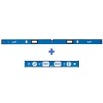Empire e75 Series True Blue 96 in. Box Level and 12 in. Magnetic Tool Box Level Set thumbnail 1