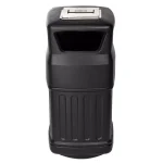 Alpine Industries 16 Gal. Black Commercial Trash Can with Dome Ashtray Lid thumbnail 1