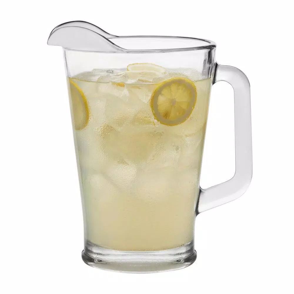 Libbey 60 oz. Clear Glass Pitcher, Modern Style