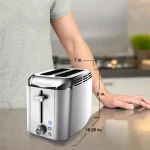 BLACK+DECKER Rapid Toast 2-Slice Stainless Steel Wide Slot Toaster, 1200W thumbnail 7