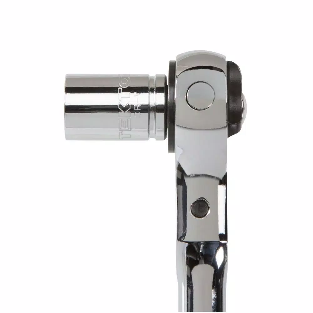 TEKTON 1/2 in. Drive 12 in. Swivel Head Ratchet, 72-Tooth