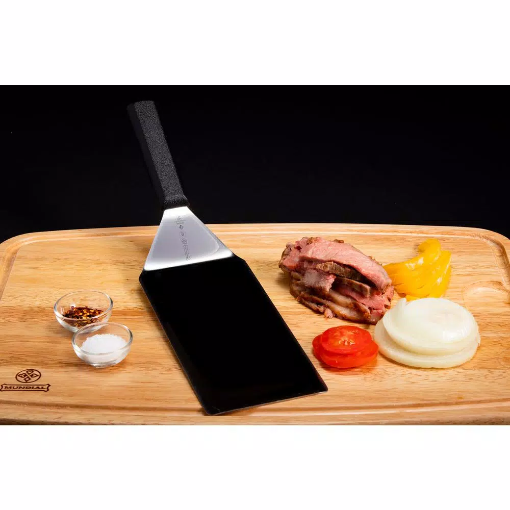 Mundial 5698HH Stainless Steel Black Turner, High Carbon Steel, NSF Certified
