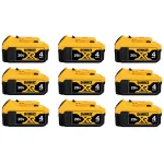 DEWALT 20V MAX XR Premium Lithium-Ion 4.0 Ah Battery Pack (9-Pack) thumbnail 1