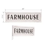Pinnacle Rustic White Farmhouse Tin Enamel Decorative Wall Sign, 38 in. x 11.25 in. thumbnail 4