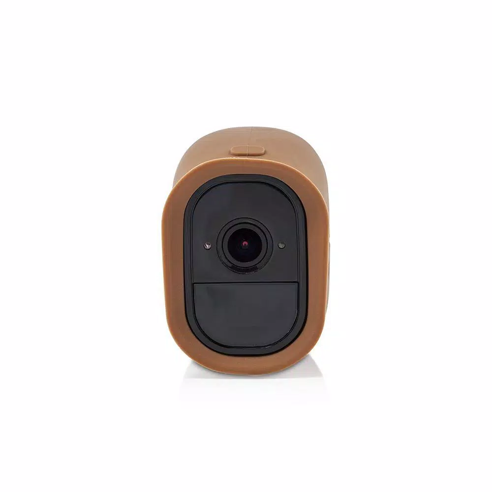 Wasserstein Silicone Skins for Arlo Pro and Pro 2 - Protective Camera Covers (3-Pack, Black/Brown/Gray)