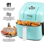 Nostalgia Classic Retro 7 Qt. Air Fryer, Aqua Blue thumbnail 2
