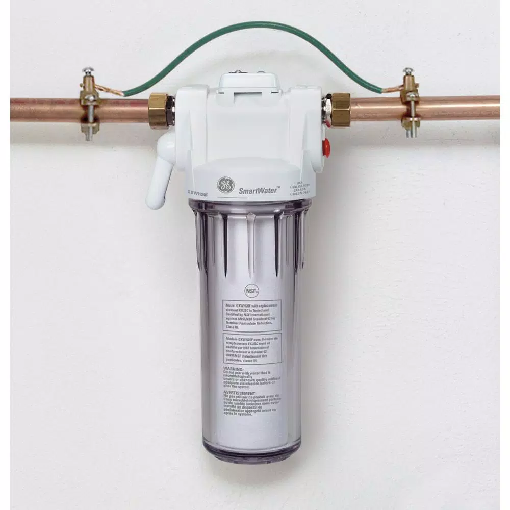 GE Whole House Water Pre-Filtration System with 3-Position Bypass Valve