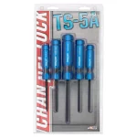 Channellock 5-Piece Precision Torx Screwdriver Set, Acetate Handles, Made in USA thumbnail 2