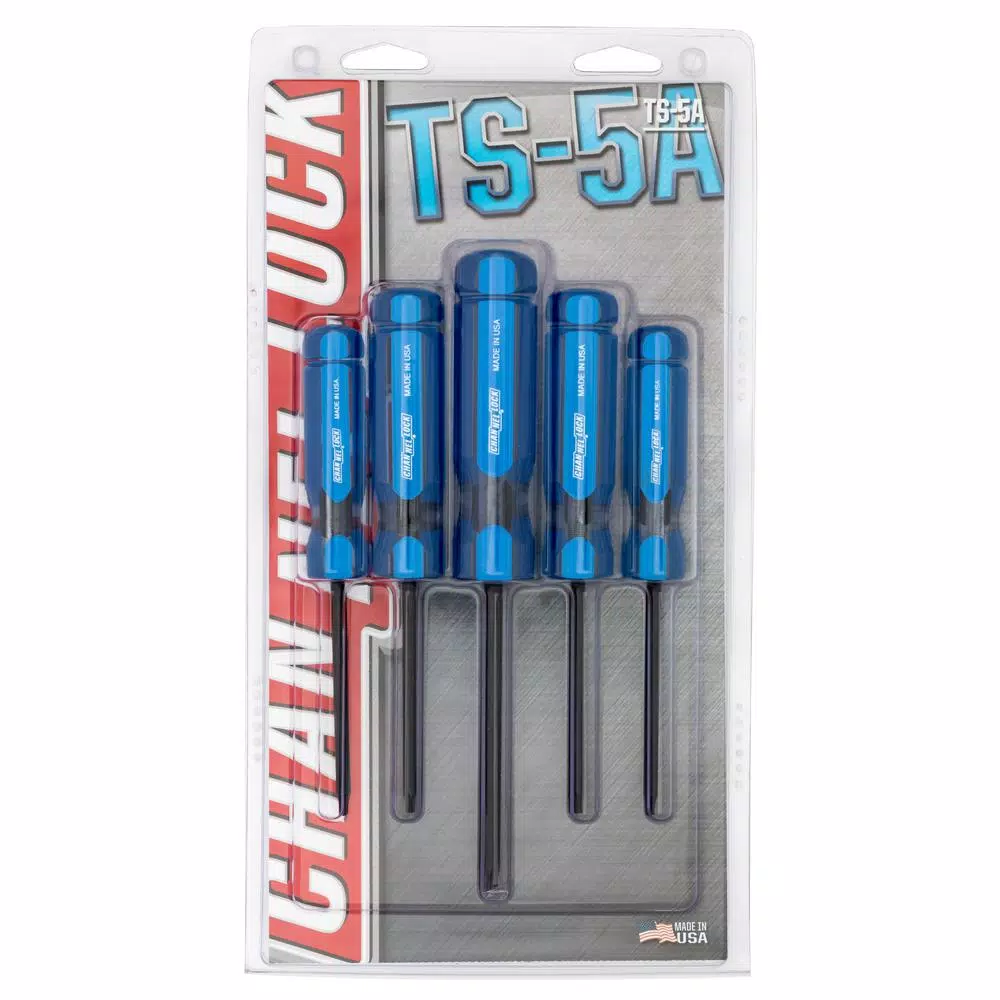 Channellock 5-Piece Precision Torx Screwdriver Set, Acetate Handles, Made in USA