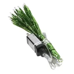 Alpine Corporation 10 in. Twig Snowflake Christmas Ornament with Green LED Lights thumbnail 8