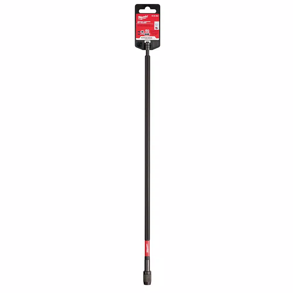 Milwaukee SHOCKWAVE 18 in. Impact Locking Bit Holder, 1/4 in. Hex