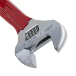 Klein Tools 1-1/2 in. Extra Capacity Adjustable Wrench with Plastic Dipped Handle thumbnail 5