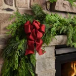 VAN ZYVERDEN 25 ft. Fresh Cut Pacific Northwest Princess Pine and Western Red Cedar Holiday Garland thumbnail 3