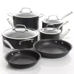 Unbranded Kenmore Pro Arbor Heights 10-Piece Nonstick Aluminum Cookware Set, Black thumbnail 4