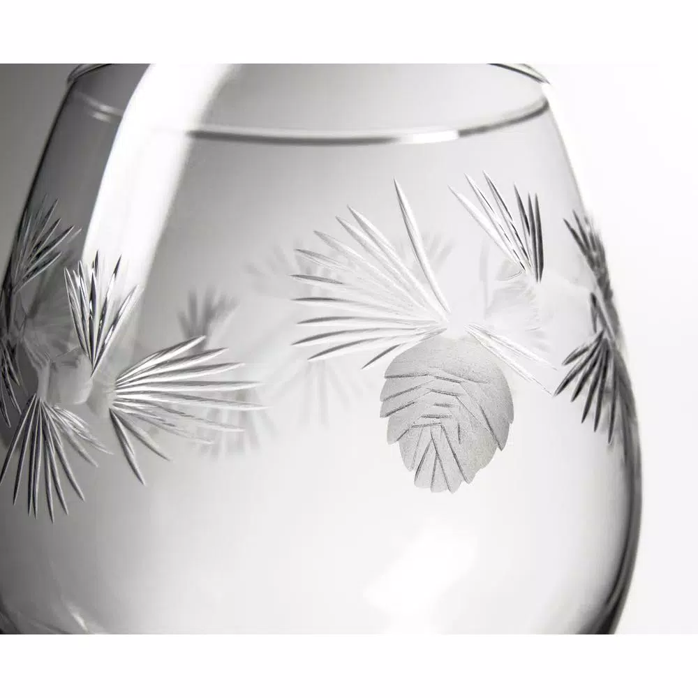 Rolf Glass Icy Pine 18 oz. Clear Balloon Wine Glasses, Set of 4