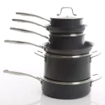 Unbranded Kenmore Pro Arbor Heights 10-Piece Nonstick Aluminum Cookware Set, Black thumbnail 1