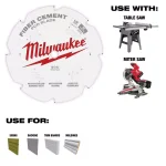 Milwaukee 12 in. 8-Tooth Polycrystalline Diamond (PCD) Tipped Fiber Cement Circular Saw Blade thumbnail 1