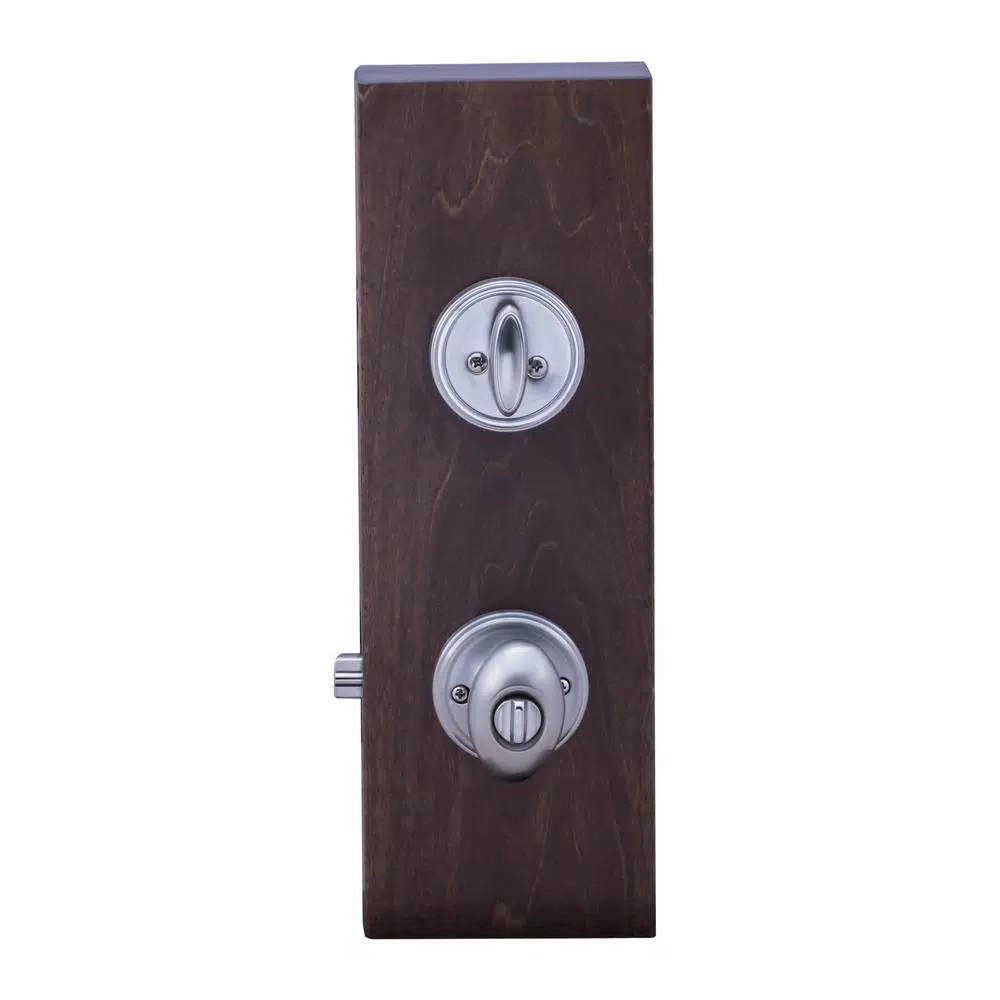 Copper Creek Colonial Egg Style Satin Stainless Steel Entry Door Knob and Single Cylinder Deadbolt Combo Pack