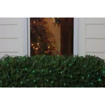 Northlight 4 ft. x 6 ft. Green Mini Net Style Christmas Lights with Green Wire, 150 Bulbs thumbnail 2