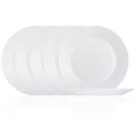 Luminarc Harena White 10.5" Dinner Plate Set, 6-Piece Opal Glass thumbnail 1