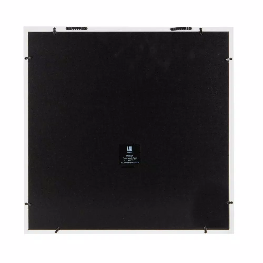 Umbra Gridart White Collage Picture Frame - 16 Photo Capacity, 4x4 inch Modern Wood Wall Decor