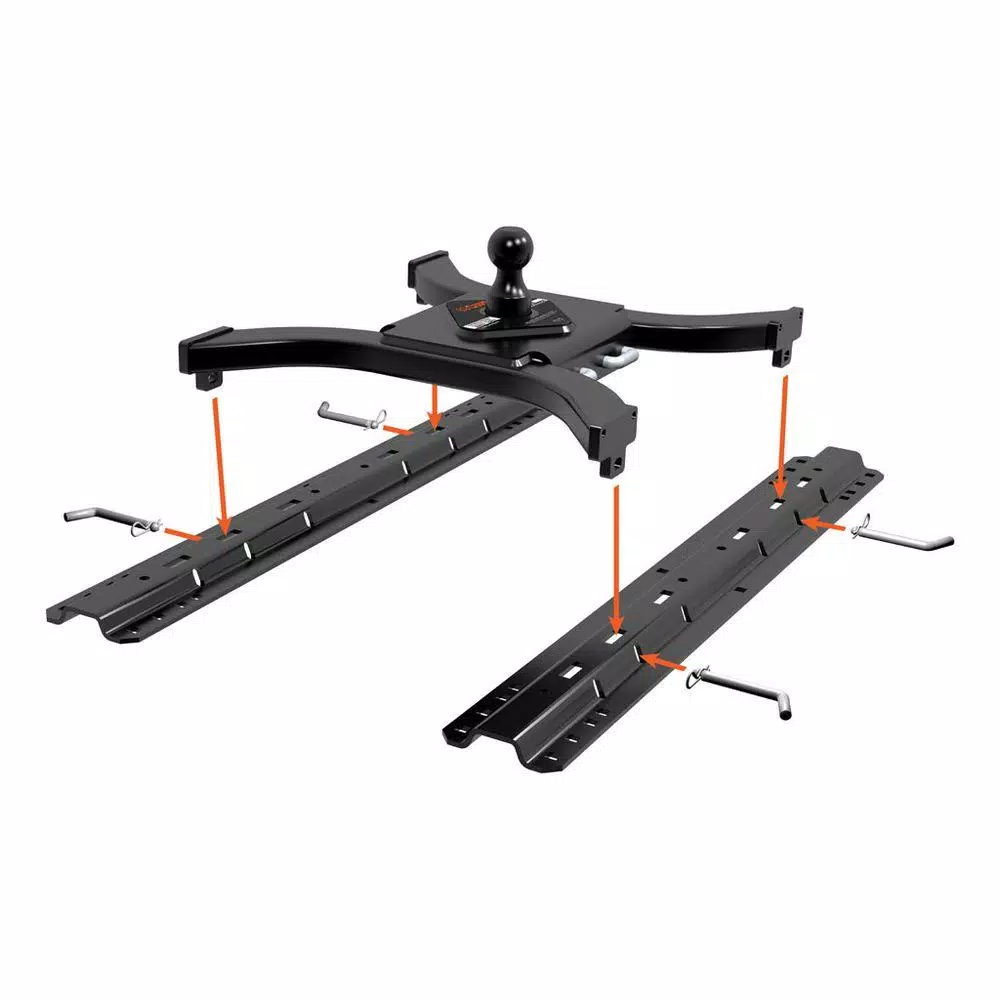 CURT Spyder CURT 5th Wheel Rail Gooseneck Hitch - 2-5/16" Ball