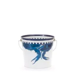 Golden Rabbit Blue Crab Decorative Steel Pail, 2 qt. Multi-Purpose Container thumbnail 1