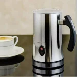 Ovente FR4810 Deluxe Milk Frother, 500W Stainless Steel Electric Frother and Heater with Two Whisks thumbnail 2