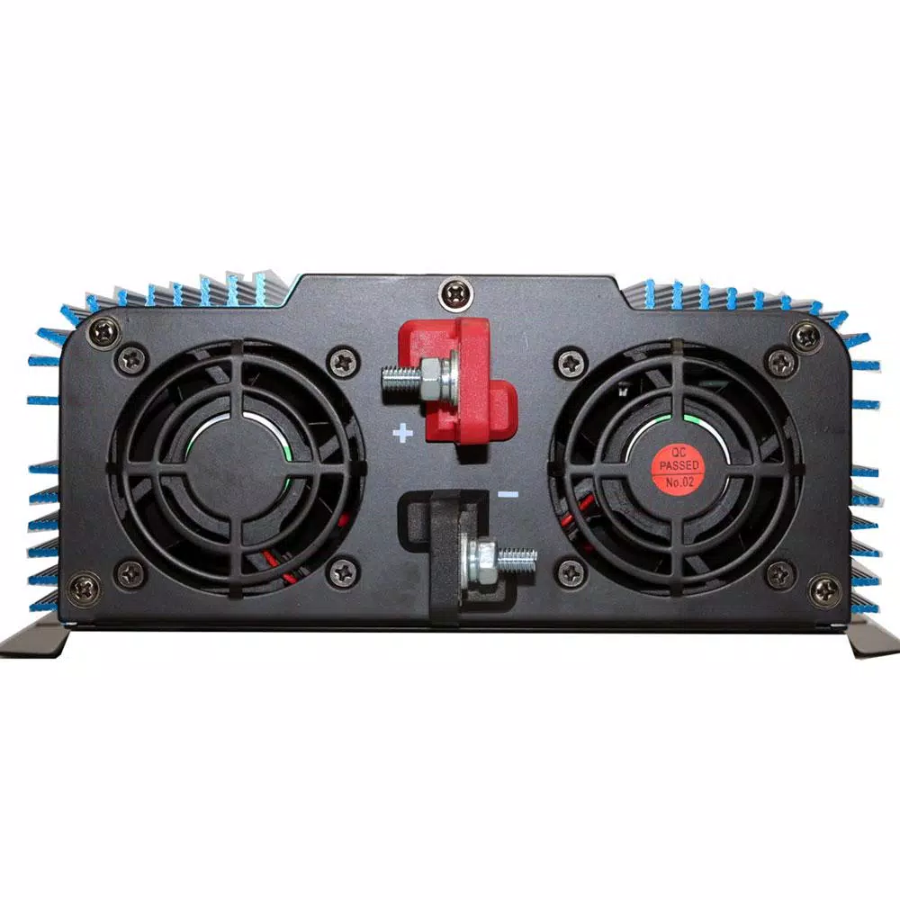 AIMS POWER 1200W Pure Sine Wave Inverter with Automatic Transfer Switch, 12V DC to 120V AC, ETL Listed