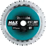 Makita 5-3/8 in. 30T Max Efficiency Carbide-Tipped Saw Blade for Metal and General Purpose thumbnail 1