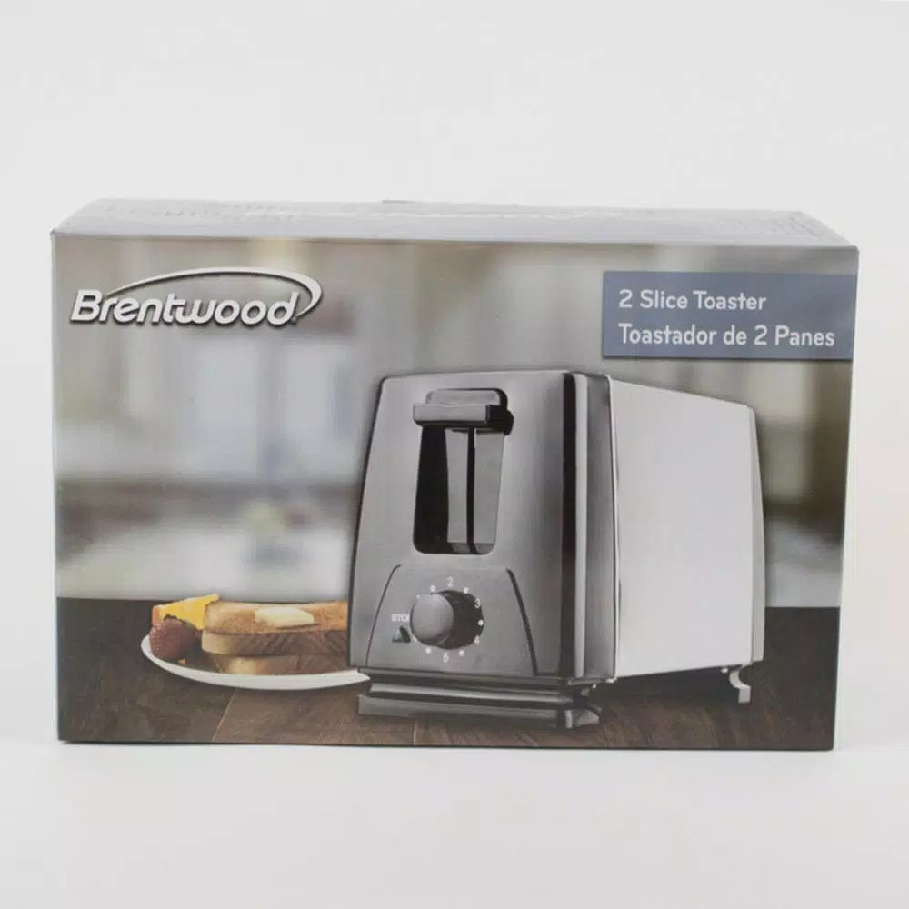Brentwood Appliances 2-Slice Black Extra-Wide Slot Toaster