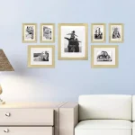 Stonebriar Collection Stonebriar Decorative Stamped Gold Metal Picture Frame Set, 7-Piece Gallery Wall Set thumbnail 5