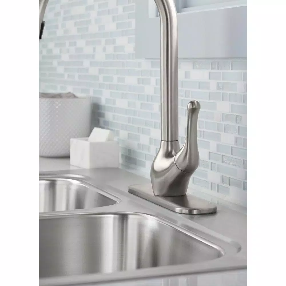 KOHLER Barossa Touchless Single-Handle Pull-Down Kitchen Faucet, Vibrant Stainless