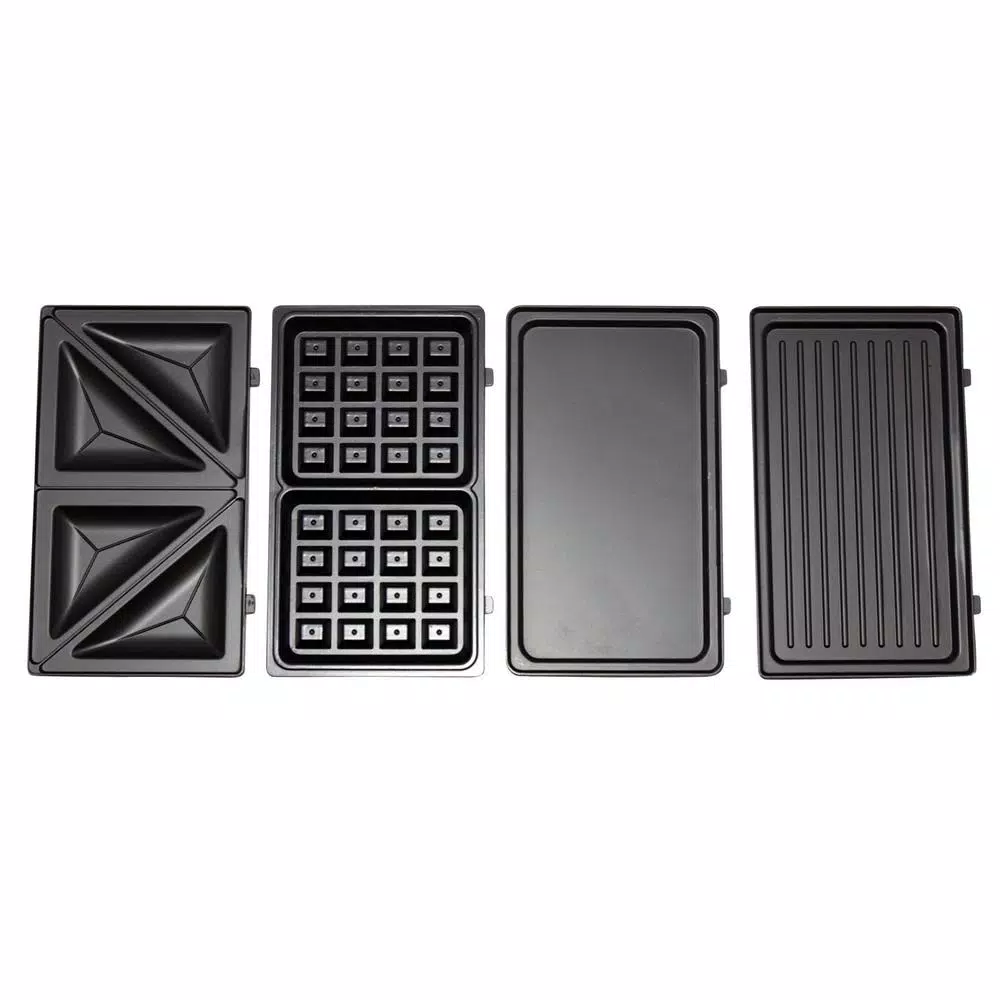 Total Chef 42.5 sq. in. Indoor Countertop Grill with 4 Interchangeable Cooking Plates