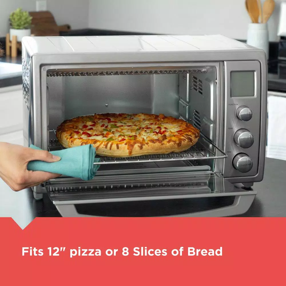 BLACK+DECKER 8-Slice Air Fry Toaster Oven with No Preheat, Stainless Steel