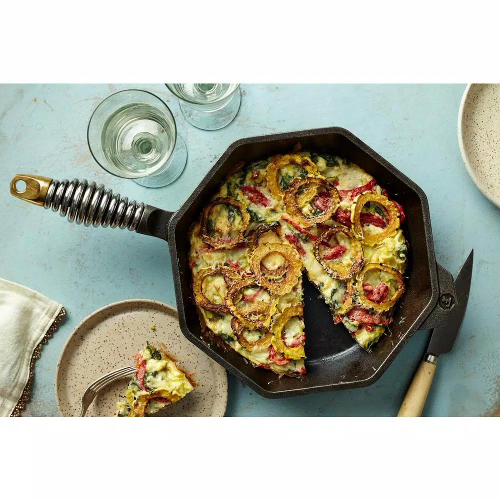 FINEX 10 in. Cast Iron Skillet with Lid, Pre-Seasoned Handmade Cookware